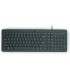 Teclado hp 150 wired con cable color negro