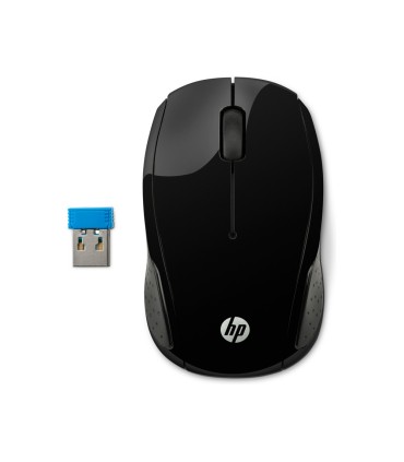 Raton hp 200 inalambrico optico 1000 dpi 2 botenes color negro