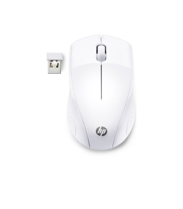 Raton hp 220 snow inalambrico 1300 dpi 3 botones color blanco