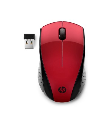 Raton hp 220 sunset inalambrico 1600 dpi 3 botones color rojo