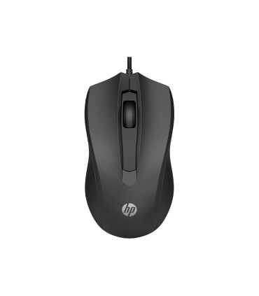 Raton hp 100 optico 1600 dpi 2 botones con cable color negro