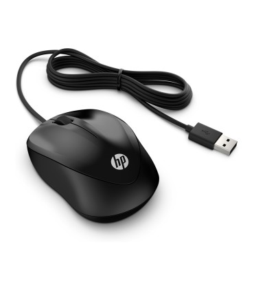 Raton hp 1000 inalambrico optico 1200 dpi 3 botenes con cable color negro