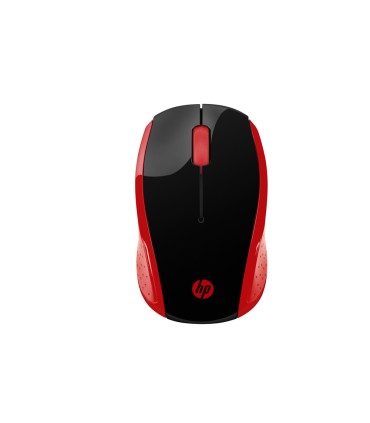 Raton hp 200 inalambrico optico 1000 dpi 2 botenes color rojo