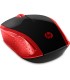 Raton hp 200 inalambrico optico 1000 dpi 2 botenes color rojo