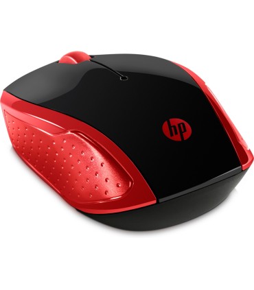 Raton hp 200 inalambrico optico 1000 dpi 2 botenes color rojo