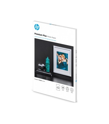 Papel fotografico hp glossy premium plus a4 300 gr pack de 20 hojas