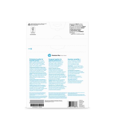 Papel fotografico hp glossy premium plus a4 300 gr pack de 20 hojas