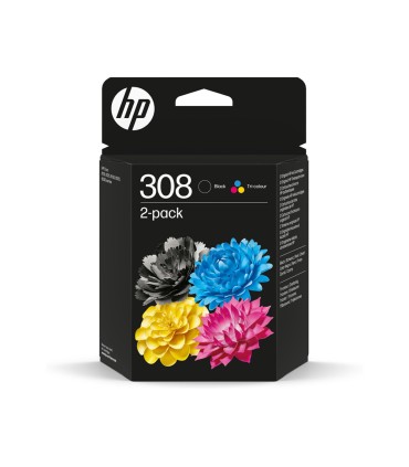 Ink jet hp n 308 combo pack de 2 unidades negro tricolor