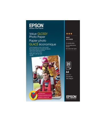 Papel fotografico epson brillo a4 183 gr pack de 20 hojas