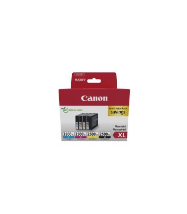 Ink jet canon maxify pgi 2500xl multipack 4 unidades negro amarillo cian magenta