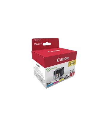 Ink jet canon maxify pgi 2500xl multipack 4 unidades negro amarillo cian magenta