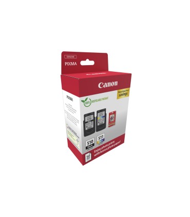 Ink jet canon pixma pg 510 cl 511 multipack de 1 unidades negro 1 color 250 paginas