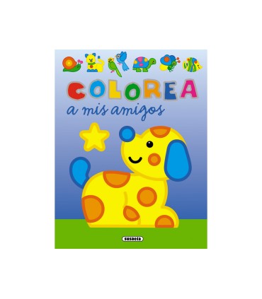 Cuaderno de colorear susaeta colorea a mis amigos 12 paginas 20x27 cm