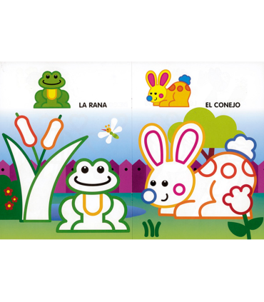 Cuaderno de colorear susaeta colorea a mis amigos 12 paginas 20x27 cm