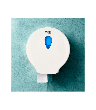 Dispensador papel higienico industrial bunzl buga fabricado en abs color blanco