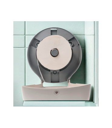Dispensador papel higienico industrial bunzl buga fabricado en abs color blanco