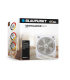 Ventilador de suelo blaupunkt box fan 45w 30cm diametro 5 aspas 3 velocidades con temporizador y rejilla