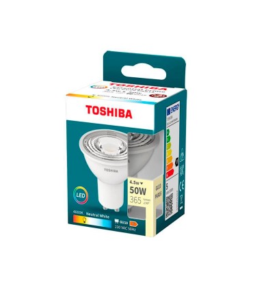 Foco led toshiba essential gu10 45w luz neutra 4000k