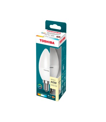 Bombilla led toshiba essential c37 e14 47w luz neutra 4000k