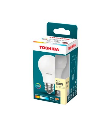 Bombilla led toshiba essential a60 e27 8w luz neutra 4000k