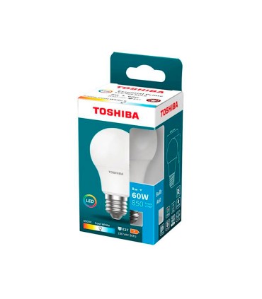 Bombilla led toshiba essential a60 e27 8w luz fria 6500k