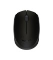 Raton logitech optico inalambrico 1000 dpi 3 botones color negro