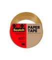 Cinta adhesiva scotch papel color marron para envios postales 50 mt x 50 mm