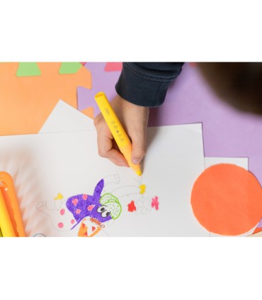 Rotulador bic kids comfort jumbo lavable estuche de 12 unidades colores surtidos