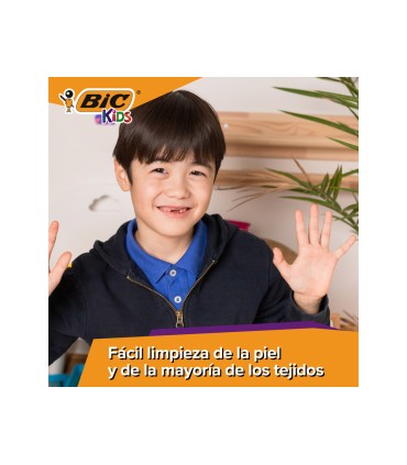 Rotulador bic kids comfort jumbo lavable estuche de 12 unidades colores surtidos
