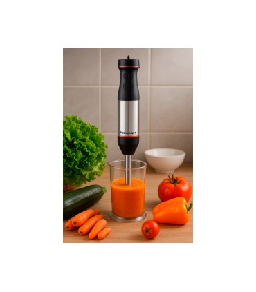 Batidora de mano blaupunkt 800w acero inoxidable control de velocidad boton turbo vaso 1l