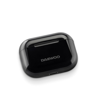 Auricular daewoo tws bluetooth 53 usb tipo c con estuche de carga 500mah color negro