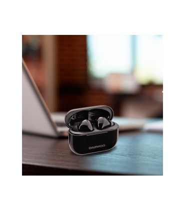 Auricular daewoo tws bluetooth 53 usb tipo c con estuche de carga 500mah color negro