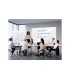 Pizarra blanca nobo classic nano clean movil 1200x900 mm